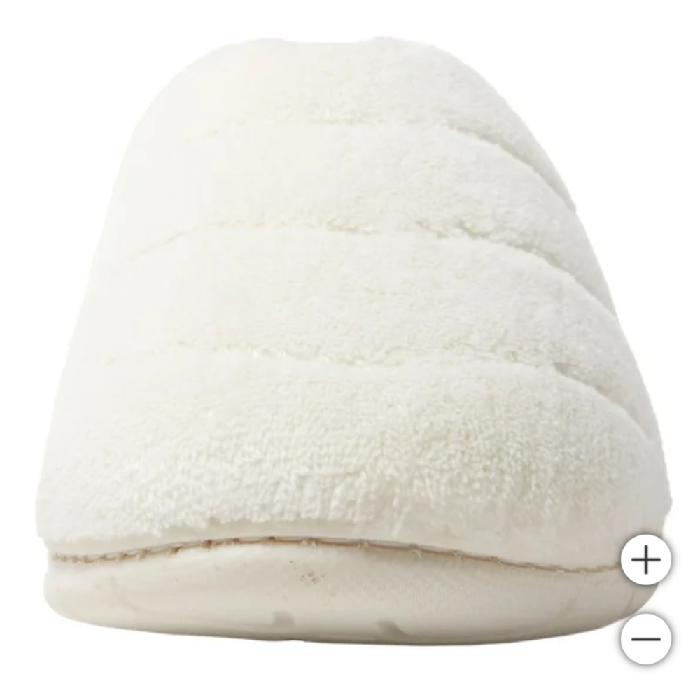 Dearfoams Women's Slippers - White L Size - Picture 4 of 5